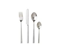 Juego de cubiertos de mesa, 16 piezas, plata mate, Bitz