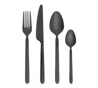Juego de cubiertos de mesa STELLA, 16 piezas, negro, Blomus