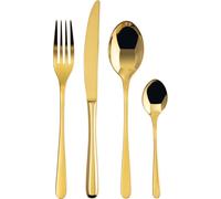 Juego de cubiertos Sambonet Taste, acero inoxidable/chapado en oro PVD, 24 piezas. Modelo: 52553G81