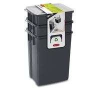 Juego de cubos de basura 2x10L + 6L sistema de separación de residuos