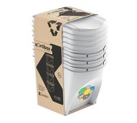Prosperplast Papeleras de reciclaje SORTIBOX Set 4x25L Ashen
