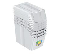Juego de cubos de basura, Sistema de reciclaje, 4x20L, Color ceniza