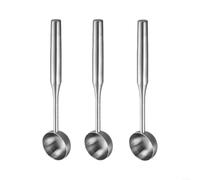 Juego de cucharas de helado de acero inoxidable 304, 3 cucharas de frutas para melón, sorbete y postre (3 piezas grandes)