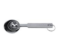 Juego de cucharas medidoras de acero inoxidable Fdit para medir ingredientes secos y líquidos Se ajusta en un tarro de especias o un juego colgante de 4