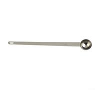 Juego de cucharas medidoras de café de acero inoxidable con mango largo con marcas de escala grabadas, 5 ml, 10 ml, 15 ml, 20 ml, 25 ml, 30 ml, para condimentar harina en polvo (10 ml)