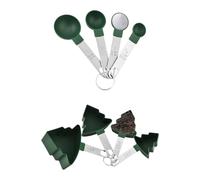 Juego de cucharas medidoras de Navidad, accesorios para hornear | 1 juego de herramientas de medición para ingredientes secos en barra de cocina