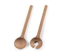 Juego de cucharas para ensalada, 24 cm, roble, Bitz