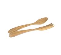 Juego de cucharas para ensalada 30 cm, set de 2 piezas, marrón, madera de olivo, Lion Sabatier