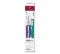 Juego de cuchillo y pelador SWISS CLASSIC, set de 3 piezas, multicolor, plástico, Victorinox