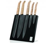 Juego de cuchillos, 6 piezas con soporte magnético INNOVATION, roble, Laguiole