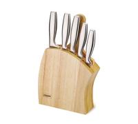 Juego de cuchillos, 7 piezas, con soporte y tabla de cortar, modelo MAESTRO MR-1411