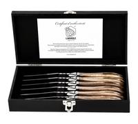 Juego de cuchillos para bistec LAGUIOLE LUXURY, 6 piezas oliva, Laguiole