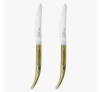 - Juego de cuchillos para carne del chef José Andrés | Set de 2 cuchillos | Cuchillos para carne y filete de 10,2 cm, fabricados en acero inoxidable Nitrum | Mango ergonómico de color verde perla con 