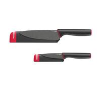 Juego de cuchillos SLICE&SHARPEN, 2 piezas + 2 estuches de cuchillos con afilador, Joseph Joseph
