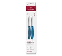 Juego de cuchillos SWISS CLASSIC 8 cm, juego de 2 piezas, azul, plástico, Victorinox