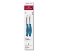Juego de cuchillos SWISS CLASSIC 8 cm, juego de 2 piezas, azul, plástico, Victorinox