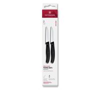 Juego de cuchillos SWISS CLASSIC 8 cm, juego de 2 piezas, negro, plástico, Victorinox