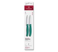 Juego de cuchillos SWISS CLASSIC 8 cm, juego de 2 piezas, verde, plástico, Victorinox