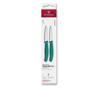 Juego de cuchillos SWISS CLASSIC 8 cm, juego de 2 piezas, verde, plástico, Victorinox