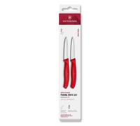 Juego de cuchillos SWISS CLASSIC 8 cm, juego de 2 uds., rojo, plástico, Victorinox