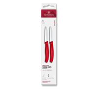 Juego de cuchillos SWISS CLASSIC 8 cm, juego de 2 uds., rojo, plástico, Victorinox