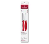 Juego de cuchillos SWISS CLASSIC 8 cm, juego de 2 uds., rojo, plástico, Victorinox