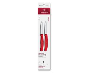 Juego de cuchillos SWISS CLASSIC 8 cm, juego de 2 uds., rojo, plástico, Victorinox