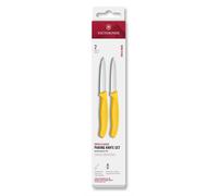 Juego de cuchillos SWISS CLASSIC 8 cm, set de 2 piezas, amarillo, plástico, Victorinox