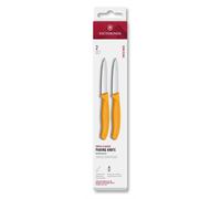 Juego de cuchillos SWISS CLASSIC 8 cm, set de 2 piezas, amarillo, plástico, Victorinox