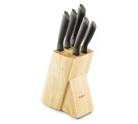Juego de cuchillos Tefal Comfort, 5 piezas + bloque de madera, modelo K221SA14
