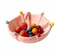 Juego De Cuencos Cerámica Con Formas Novedosas Para Fruta Tenedores Acero | Cuenco De Cerámica Tenedor Acero Inoxidable Para Ensalada Frutas Aperitivos Postres Almacenamiento Mesa Encimera Cocina