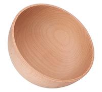 Juego de Cuencos Redondos de Madera de 1 Cuenco Duradero de Madera de Haya para Servir Ensaladas y Aperitivos de Frutas en Casa (S (31,5 X 25,2 pulgadas))