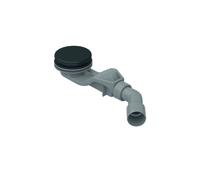 Juego de desagüe BetteSolid 30, lateral, caudal de desagüe 0,6 l/s, con BetteAntiSlip Pro, B597-400AY, Color: cuervo