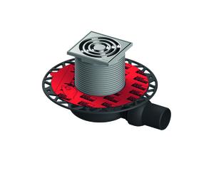 Juego de desagüe TECEdrainpoint S 111, extraplano, con brida universal Seal System, sin entrada, 3601105