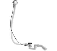 Juego de desagüe y rebosadero D-Code de Duravit, salida horizontal, cromo, 790226000001000