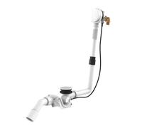 Juego de desagüe y rebosadero LAUFEN, con función de entrada de bañera, para bañera de acero/acrílico sanitario, H2951432610001, Color: Blanco brillante