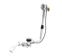 Juego de desagüe y rebosadero LAUFEN, con función de entrada de bañera, para bañera de acero/acrílico sanitario, H2951430040001, Color: cromado