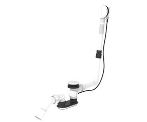 Juego de desagüe y rebosadero LAUFEN, para bañera de acero/acrílico sanitaria, H2951422610001, Color: Blanco brillante