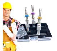 Juego de destornilladores 3 piezas acero inoxidable reparación conjunto con | Destornilladores compactos adecuados para albañilería y carpintería, para mejoras y construcción del hogar, y para montaje y