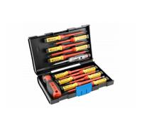 Juego de destornilladores aislados - HOGERT - HT-1S997 - 1000V - 13 piezas - Probador de tensión incluido