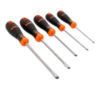 Juego de destornilladores BahcoFit con mango de goma - 5 piezas