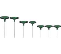 Juego de destornilladores, Bosch, tipo Torx, con mango en T, de 7 piezas, con puntas TX9, TX10, TX15, TX20, TX25, TX30, TX40, acero S2