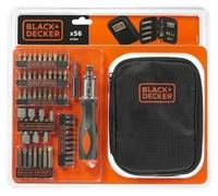 Juego de destornilladores con trinquete BLACK+DECKER A7104-XJ, 56 piezas