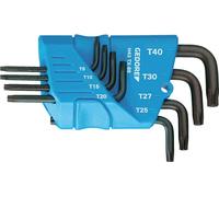 Juego de destornilladores de ángulo Gedore en soporte, 8 piezas, con puntas TORX T10-T45, H 43, TX-08