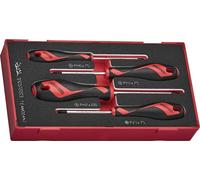 Juego de destornilladores de cabeza plana, modelo Teamd04N1, de 4 piezas - L-285460101