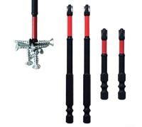 Juego de destornilladores de cruz ranurados especiales FPH2 de acero de aleación magnética HRC63 para electricista interruptor de circuito Socket Panel Instalación 65mm 110mm Rojo Negro