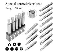 Juego de destornilladores de forma especial, 4-13 Uds., 50mm, forma de U, tipo Y, triángulo, Cruz interior, tres puntos, herramienta de punta de destornillador, llave en L U Shape 4pcs
