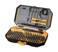 Juego de destornilladores de precisión - 18,4 x 10,6 x 4,5 cm, kit de herramientas magnéticas y resistentes, kit de destornillador de 140 piezas, peso total del paquete de 702 g, puntas de aleación de