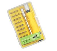 Juego de destornilladores de precisión, kit de herramientas electrónicas ajustables 32 en 1, juego de puntas de destornillador, para PC, teléfono celular, consola de juegos, reloj, lentes, reparación