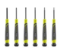 Juego de destornilladores de precisión Ryobi RHSDSPC6 con tapa giratoria y